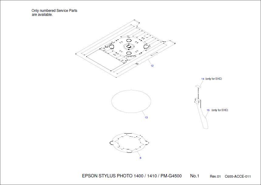 Epson Stylus Photo 1400 Parts Manual-1 Epson Stylus Photo 1400 Parts Manual-1